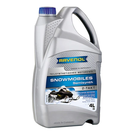 Масло моторное для 2T снегоходов RAVENOL Snowmobiles Teilsynth 2-Takt 4л