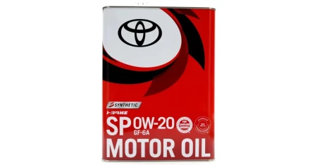 Масло моторное TOYOTA MOTOR OIL SP 0W20 4л 