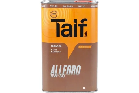 Масло моторное TAIF ALLEGRO 5W30 1л