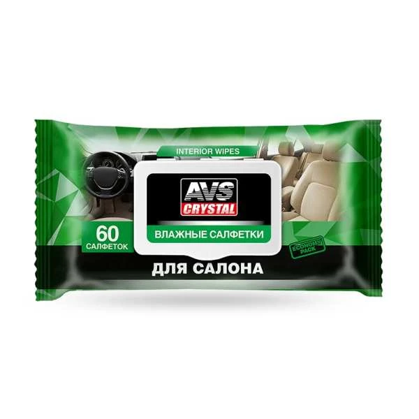 Фото Влажные салфетки "Для Салона" AVS AVK-212 60 шт — оригинальные автотовары Мега Ойл
