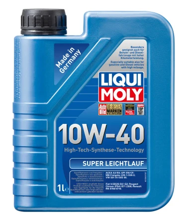 Масло моторное LIQUI MOLY HC-cинт Super Leichtlauf 10W40 SL/CF/EC; A3/B3 1л