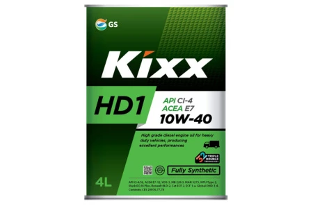 Масло моторное KIXX HD1 10W40 API CI-4/SL 4л мет канистра