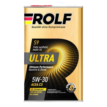 Масло моторное Rolf ultra 5W30 C3 SN/CF (металл) 1л