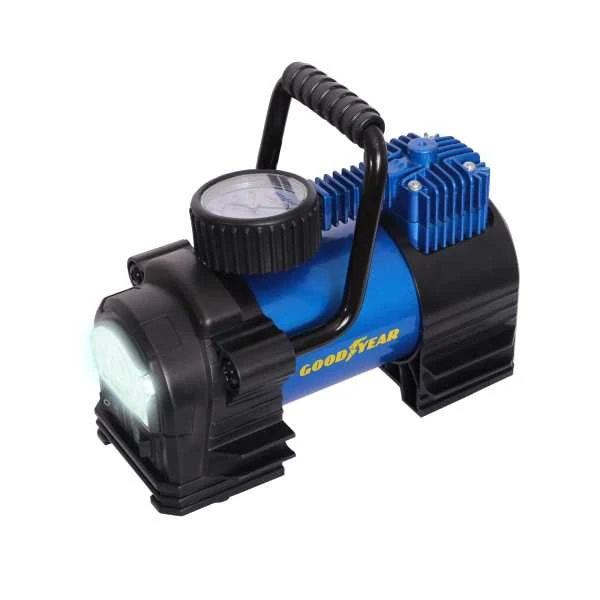 Воздушный компрессор Goodyear GY-35L LED 35 л/мин с фонарём, со съемной ручкой, сумка для хранения