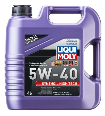 Масло моторное LIQUI MOLY Synthoil High Tech 5W40 SM/CF;A3/B4 4л